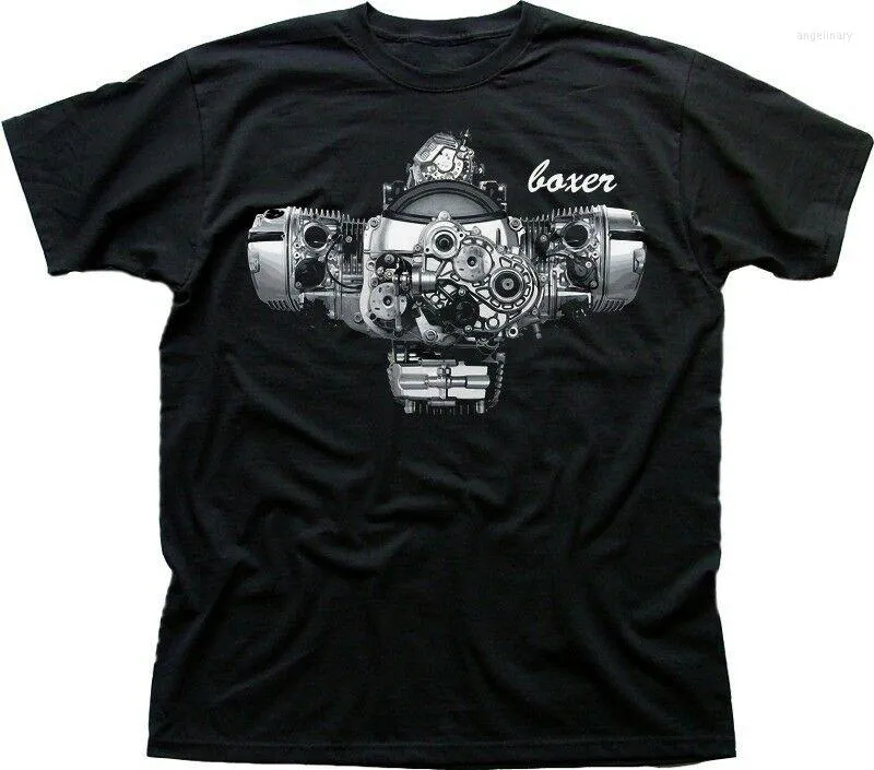 Camas de camisetas masculinas motor boxer R1200GS GS R Adventure R1200RT R1200R T-shirt Summer Algodão de algodão curta Camisa de-juba-do-pescoço S-3xl