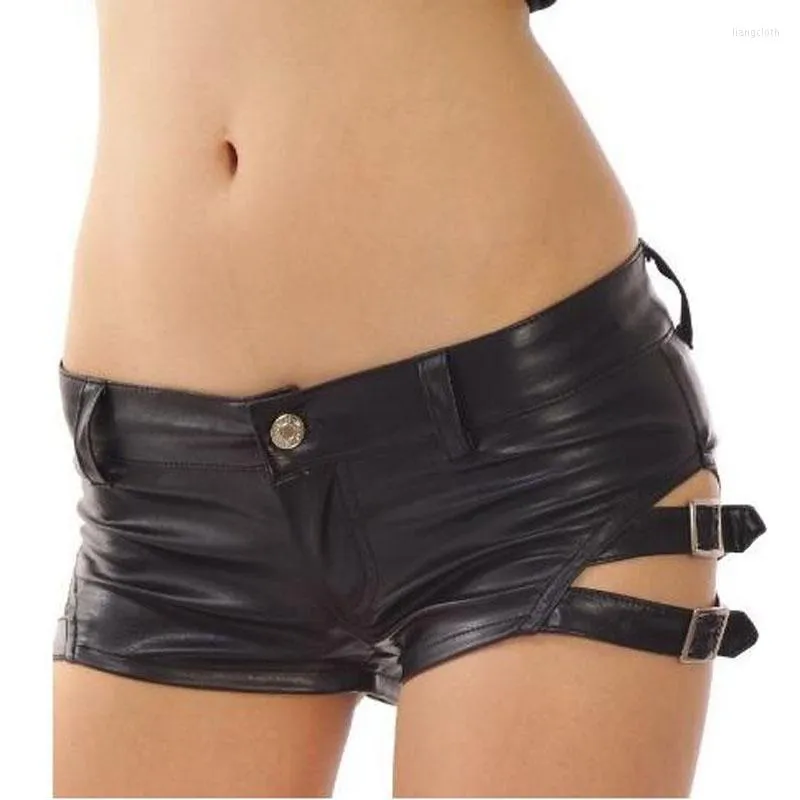 Women's Shorts Daisy S Sexy Girl Low Waist Clubwear PU Leather for Women Spring Summer