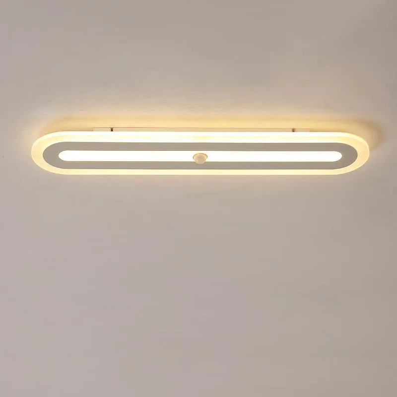 Plafondlampen inductie led lamp gangpad slaapkamer woonkamer keuken verlichtingsarmaturen leugens stijl huis decor indoor verlichting wit metaal