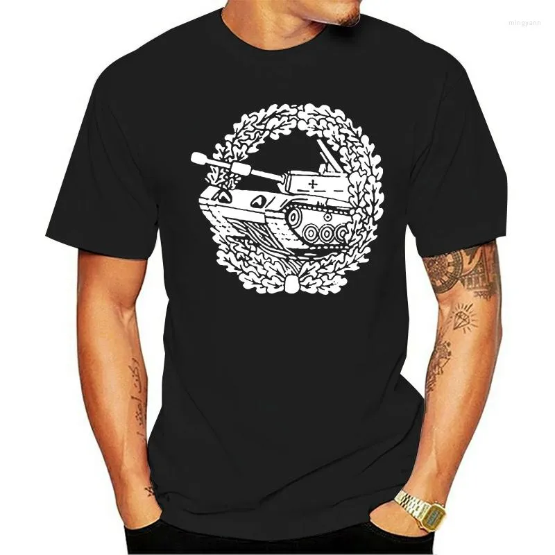 T-shirts pour hommes hommes Cool T-shirt Panzertruppe Barettabzeichen Bundeswehr Panzer Wappen-T-shirt d'été femmes dessin animé