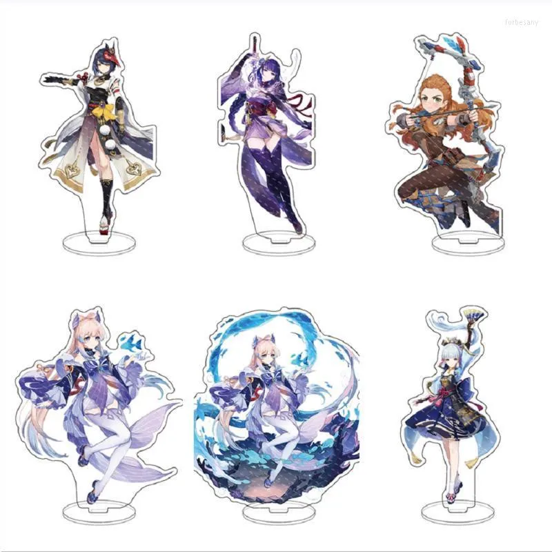 Schlüsselanhänger Genshin Impact Cosplay Acrylständer Schlüsselanhänger Doppelseitige Schutzfolie HD-Druck Dekoration CollectionKeychains Forb22