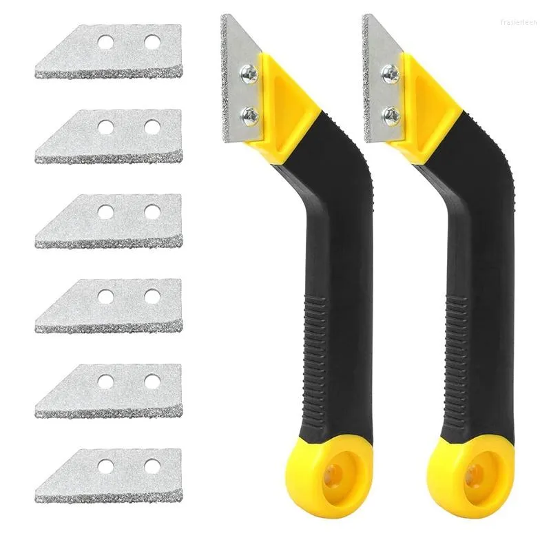 Pcs 8-Inch Angled Grout Hand Saw Tile Removal Tool Diamond Surface Blades For Cleaning