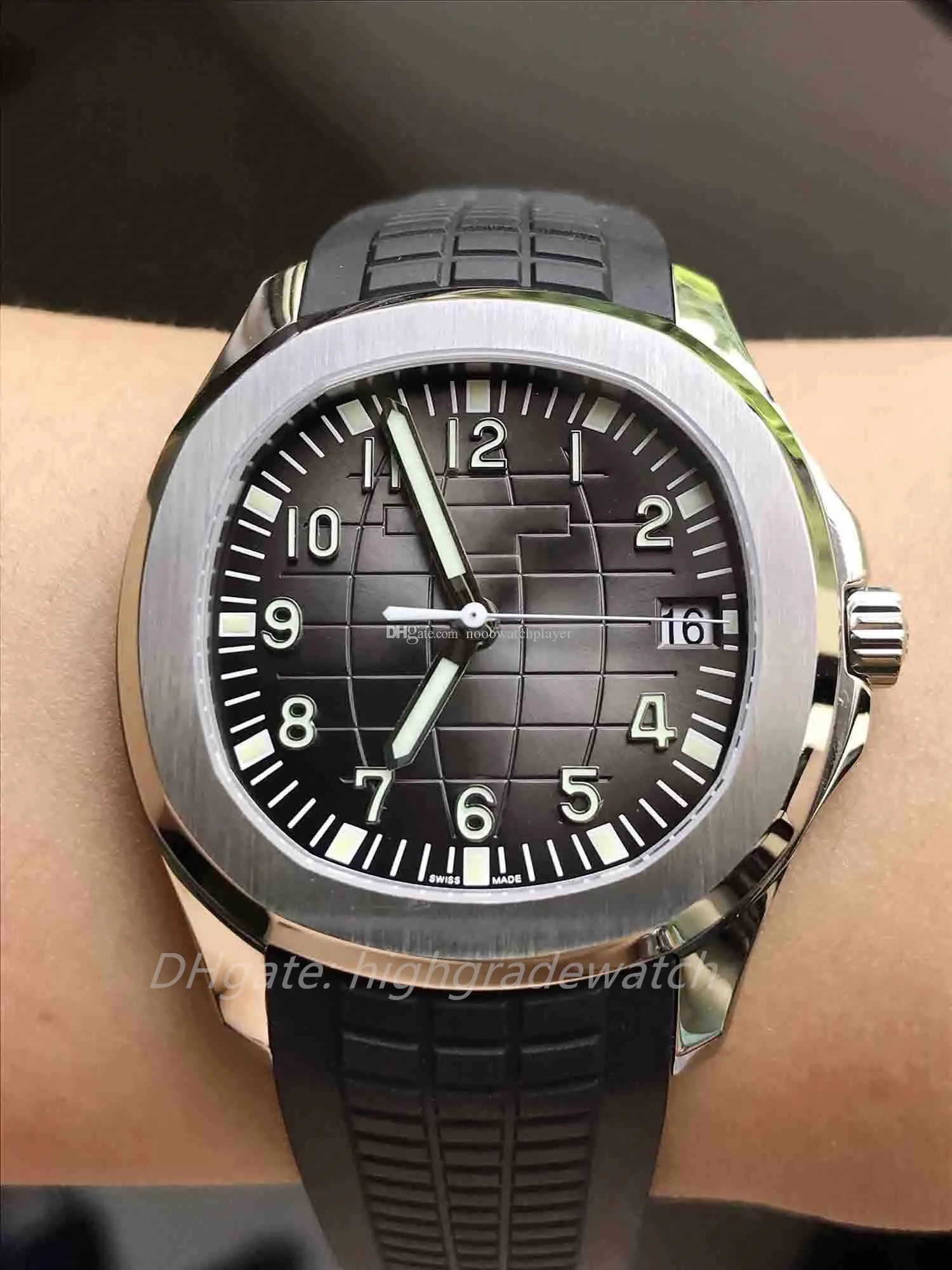 2023 TARİH TARİH 5167 ZF Fabrika En İyi Versiyon 40mm Mens Koyu Gri Dial Miyota 9015 Otomatik Hareket Montre De Luxe Designer Watch