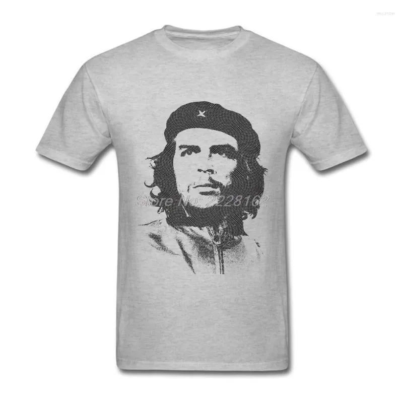 Męskie koszulki własne hardcore T-shirt Men Fabric Che Guevara Man Shirt Hipster Camisetas Tshirt Druku