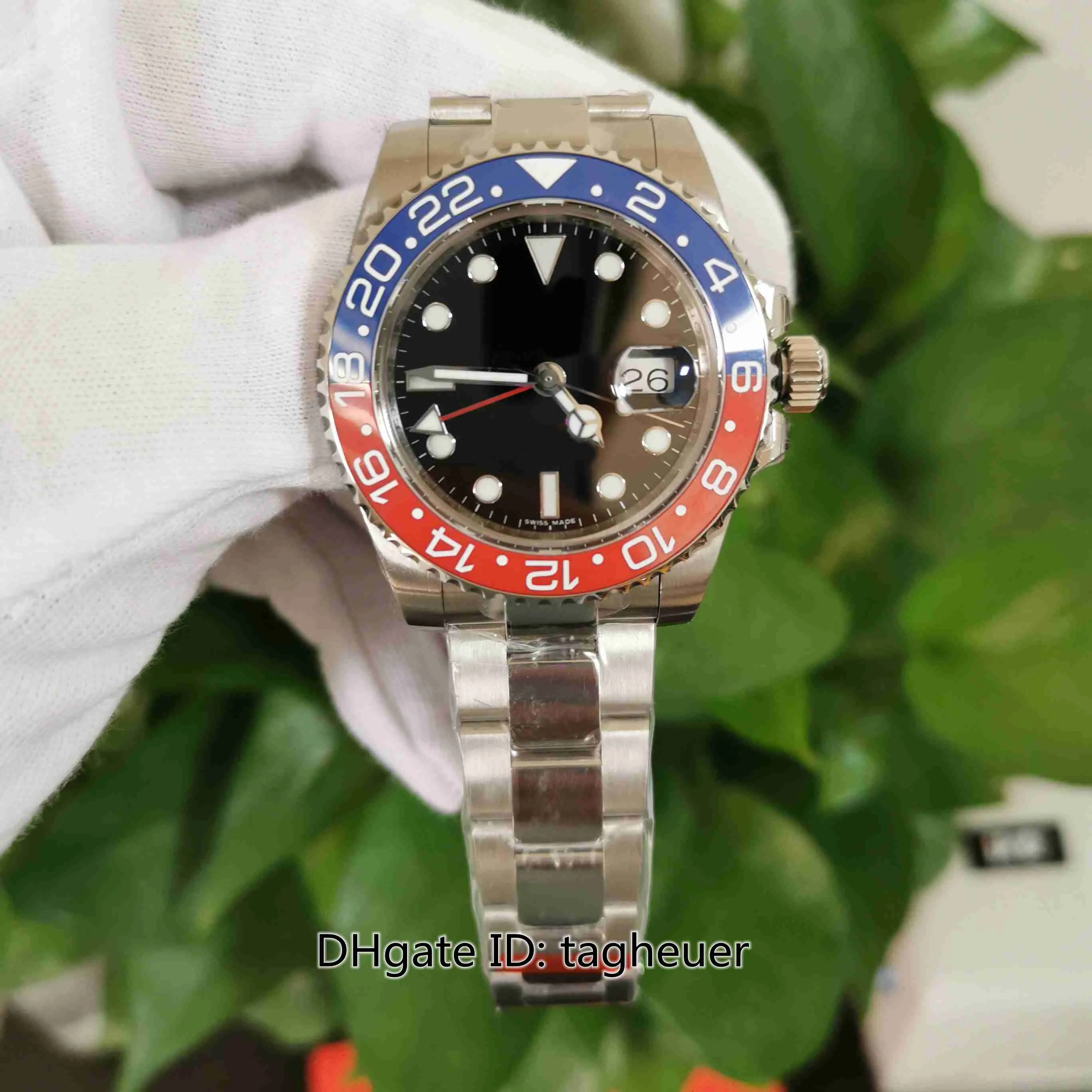 Heiße Artikel Herrenuhr BP Maker V2 40 mm GMT 116719 116719BLRO Pepsi Cerachrom Keramiklünette Uhren Asien 2813 Uhrwerk mechanisch automatisch für Herrenarmbanduhren