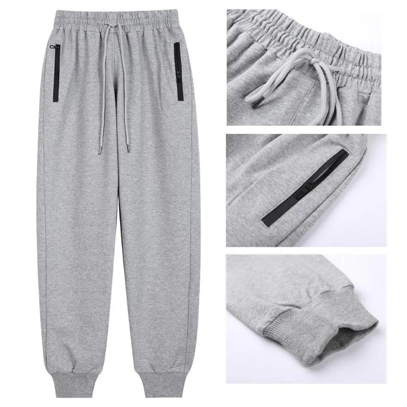 Herrbyxor Bomullsbyxor Spring och Summer Casual Sports Lose Straight Sweatpants Beam Skinny Pantsmen's