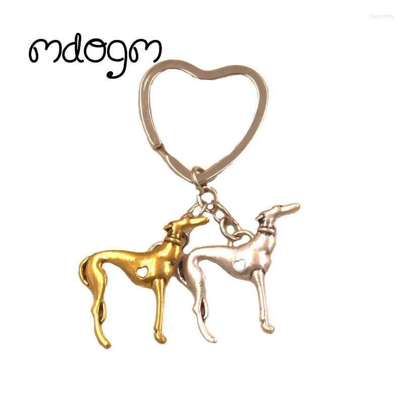 Keychains Cute Greyhound Dog Animal Purse Handbag Handmade Pendant Keychain For Bag Car Women Men Key Ring K137Keychains KeychainsKeychains