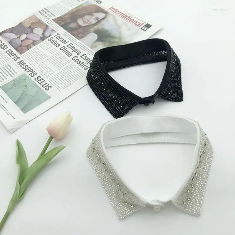 Bow Ties Women Shirt Fake Collar Necklace Detachable Collars Lapel Blouse Clothes Formal Dress False Accessories Miri22