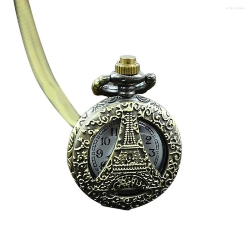 Pocket Watches 2023 Retro Vintage Steampunk Quartz Necklace Carving Pendant Chain Clock Clock Clock