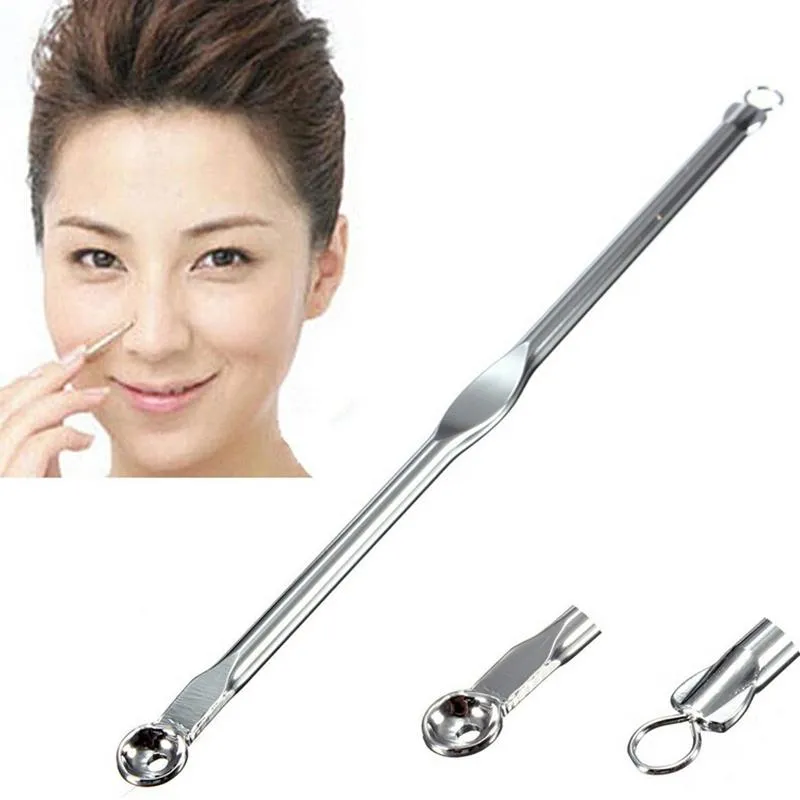Makeup Brushes Silver Blackhead Comedone Acne Blemish Extractor Remover Stainless Needles Remove Tool For Women Girls Cosmetic ToolMakeup