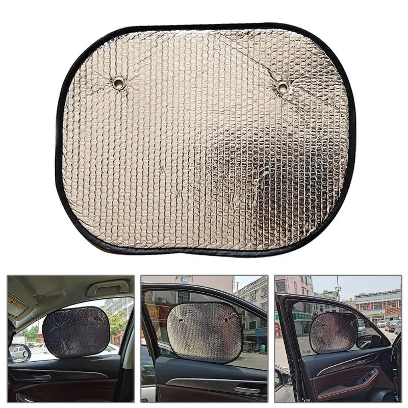 سيارة Sunshade Windshield Sun Visor 2pcs Sunshield الملحق