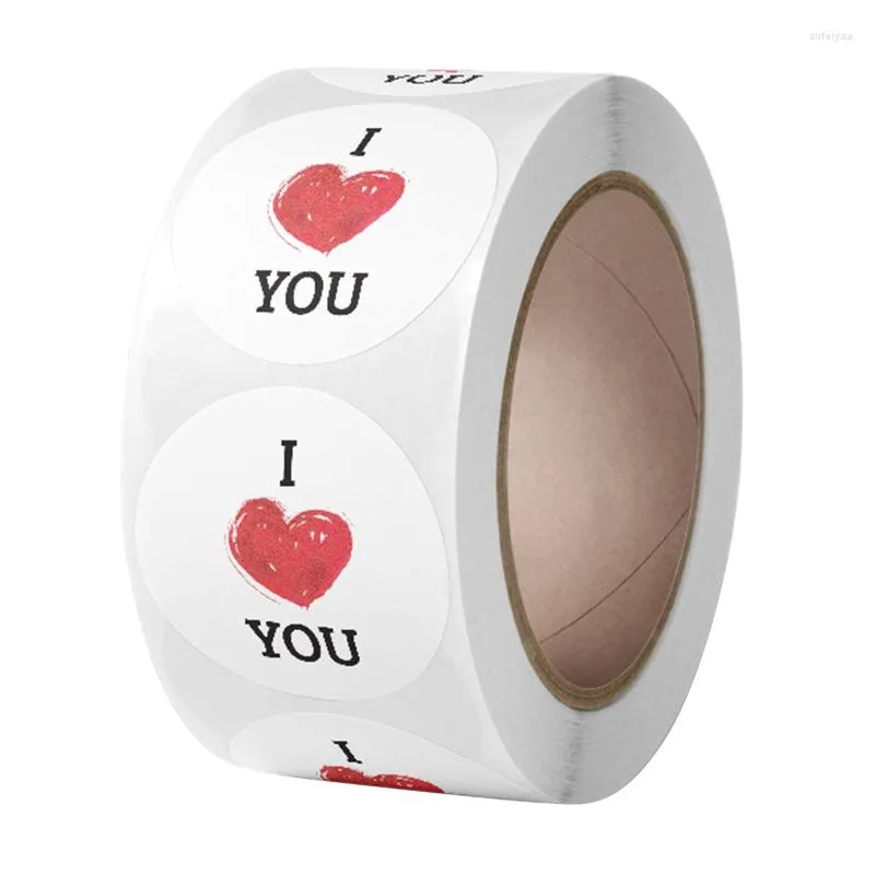 Подарочная упаковка 500pcs I Love You Your Sticker Box Box Seal Seal Label