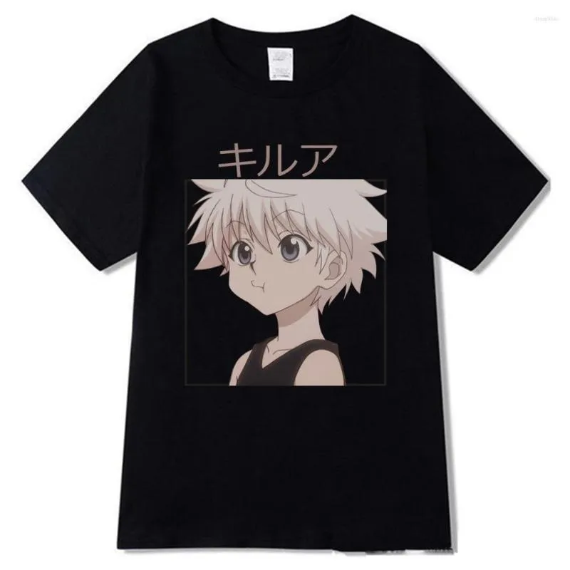 T-shirts pour hommes X T-shirt pour hommes femmes à manches courtes Anime Manga Killua Zoldyck Chemise Tee Tops