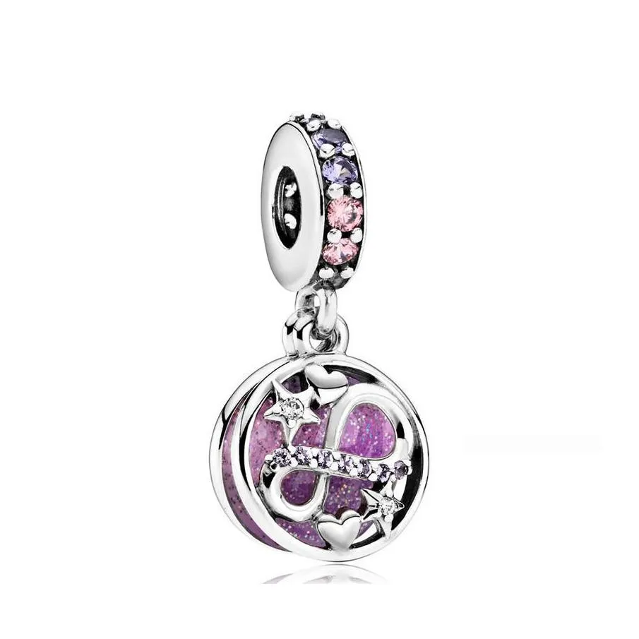 Charms Fashion Accessories 925 Sterling Sier Pendant Infinity Love Charm Fit Bangle Bracelet Beads Making For Women Jewelry Drop Del Dhuqi