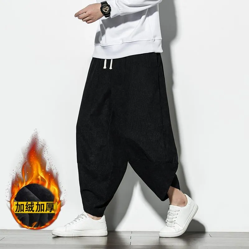 Pantalons pour hommes 2023 Streetwear Hommes Harem Style Japonais Casual Coton Lin Pantalon Homme Jogger Chinois Baggy Plus Taille 5XL