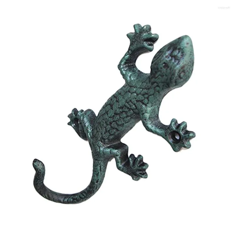 Figurine decorative montate a parete antiche gancone gecko ghisa in ghisa pianta tende per pianta appesa in metallo decorazione da parete