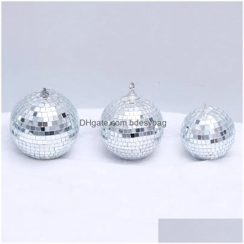 party decoration christmas decorations christams balls year mirror decor xmas ornaments disco 4/5cm 6pcs/lot1