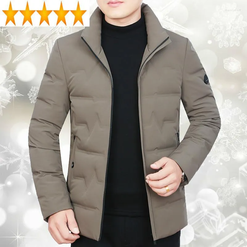 Men's Down Coat Korean White Winter Duck Fashion Slim Puffer Jacket Men Warm Parka Casaco ZP-G39875 YY1352