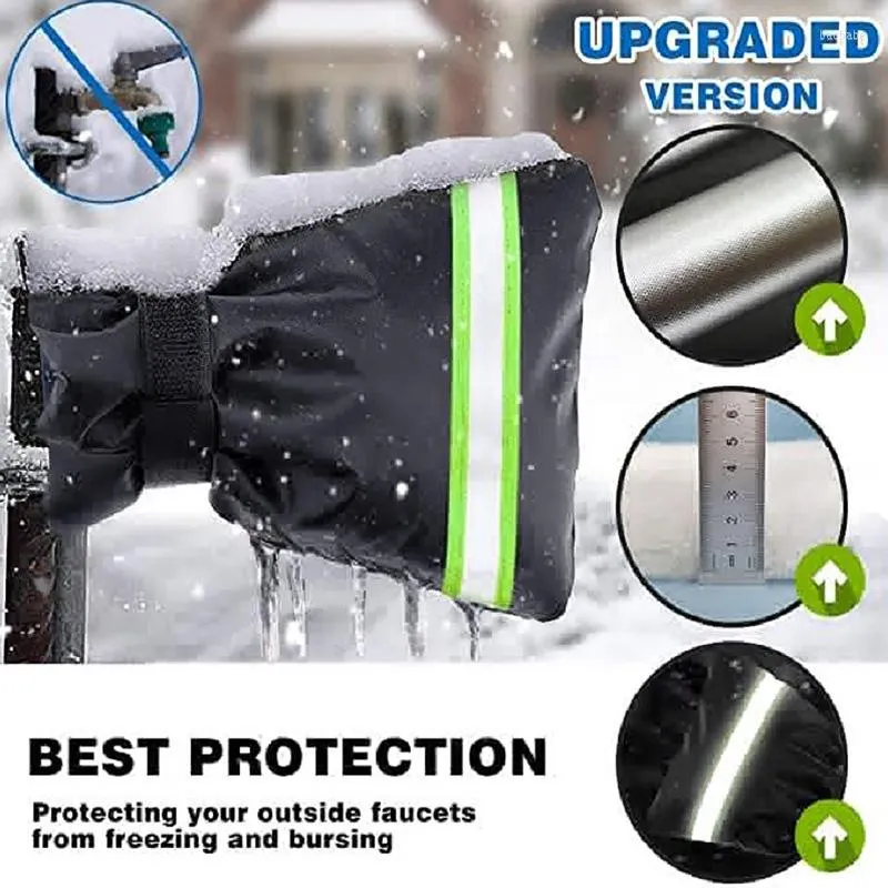 Kitchen Faucets Winter Waterproof Outdoor Faucet Cover Outside Garden Freeze Protection Sock Reusable Tap Protector Anti-Freeze Socks