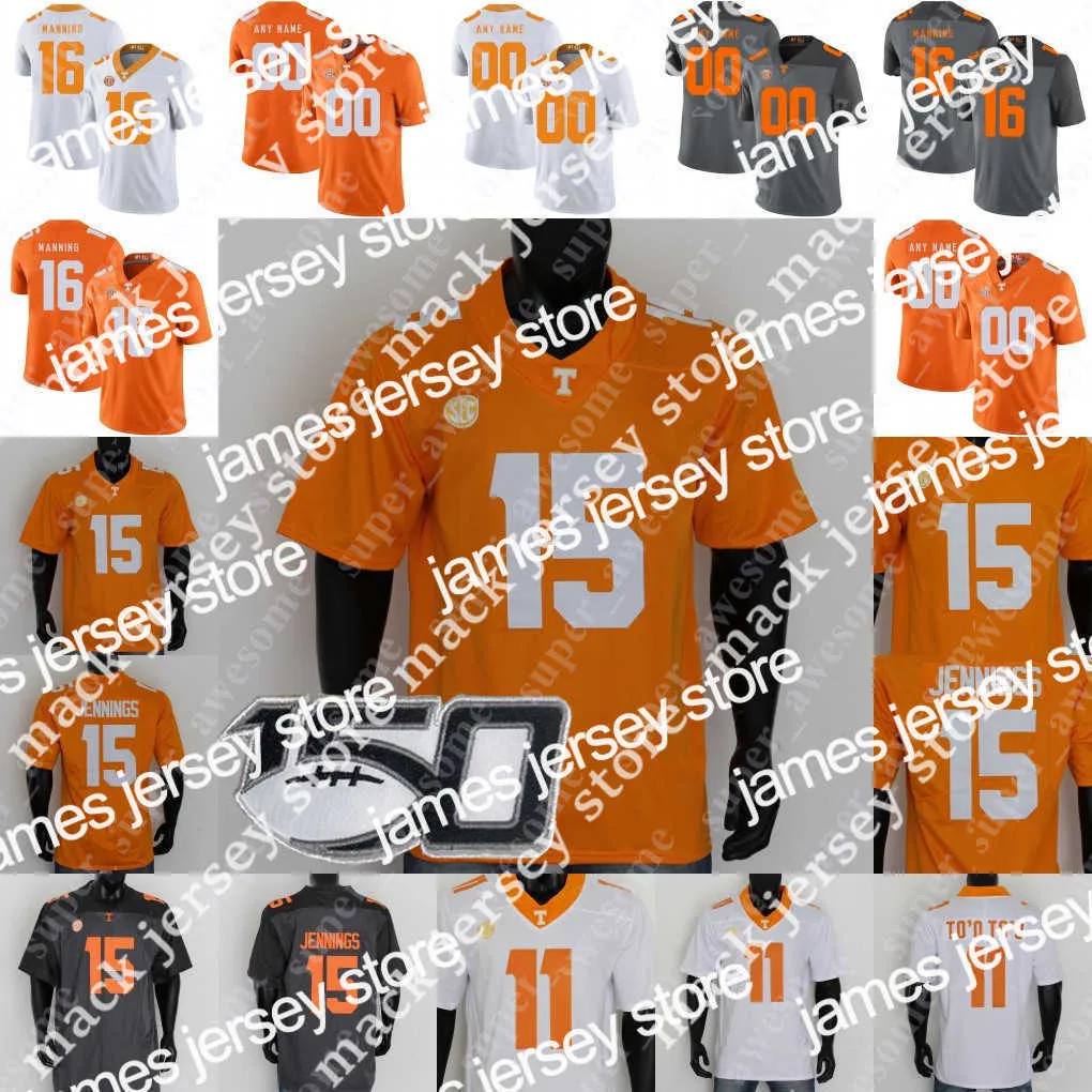 Amerikan Koleji Futbol Giyim 2022 Tennessee Gönüllüleri Jersey Joe Milton III Jalin Hyatt Hendon Hooker Jauan Jennings Josh Palmer Harrison