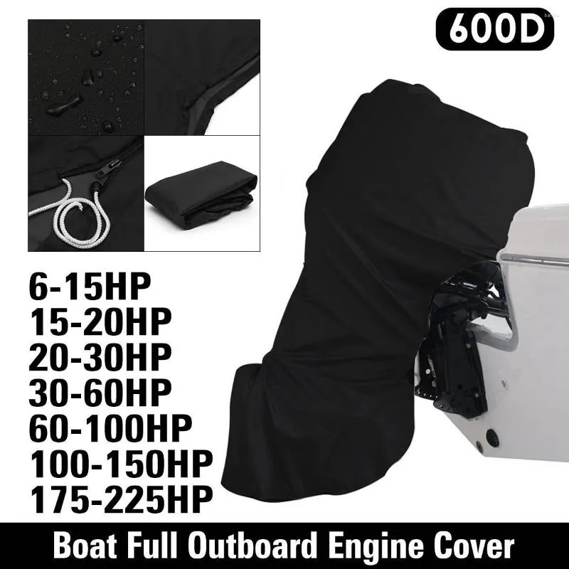 Funda Impermeable Para Motor Fueraborda - Ajuste Perfecto Para 6-15 CV, Incluye Bolsa De Almacenamiento