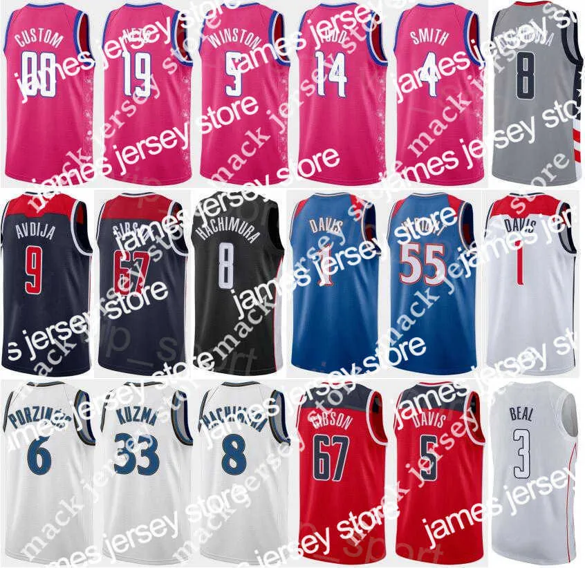 Basketball Jerseys Basketball Jerseys Printed Men Women Basketball Rui Hachimura Jersey 8 Corey Kispert 24 Johnny Davis 1 Bradley Beal 3