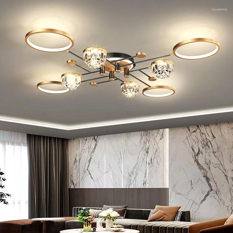 CHANDELIERS Alta qualidade e preço competitivo Luz de luxo nórdico Lâmpada 2023 Modern Simple Crystal Bedroom