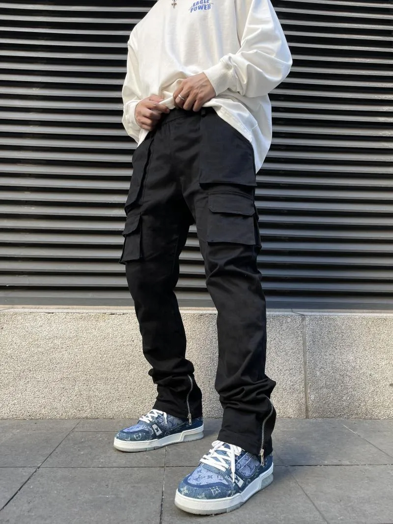 Męskie spodnie 2023 MĘŻCZYZN CZYNNE STOTY W Style Yamamoto Styl wielopapłaniowy zapinany na nogi Korek