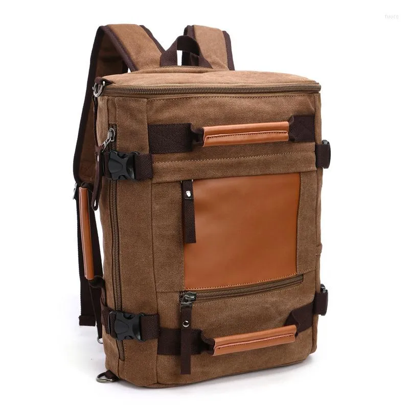 I borsoni arrivano Original Z.L.D Canvas Leather Men Travel Tote Weekend Bag Zaini per laptop multifunzione B3