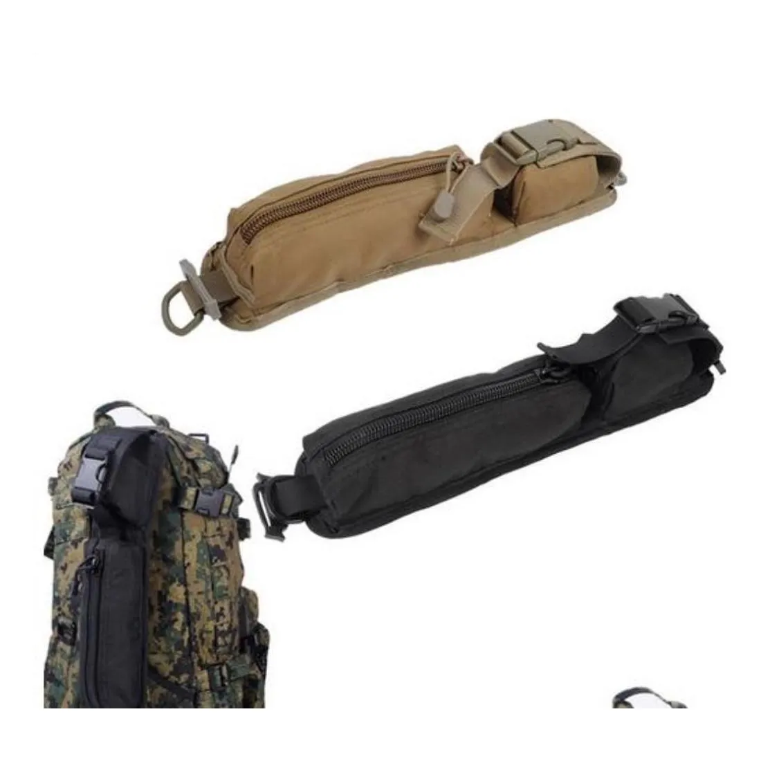 Bolsas ao ar livre Molle EDC Acess￳rio bolsa m￩dica Kit de primeiros socorros bolsa de solteira l￺pulo slucher strap rucksack equipamento de sobreviv￪ncia de emerg￪ncia bel dhwaj