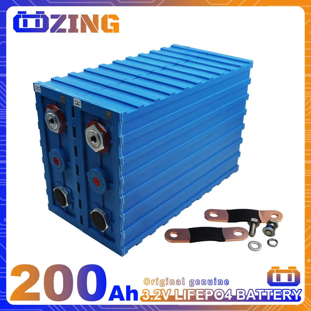 جديد 3.2V LifePo4 200ah البطارية Deep Deep Cycle 6000 مرة قابلة لإعادة الشحن حزمة DIY لعربات الجولف RV خلية التخزين الشمسي