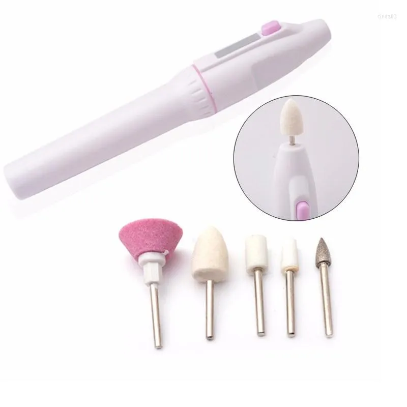 Nail Art Kits 5Bits Electric Manicure File Set Drill Buffers Salon Professional Pen Tool Feet Care Tools