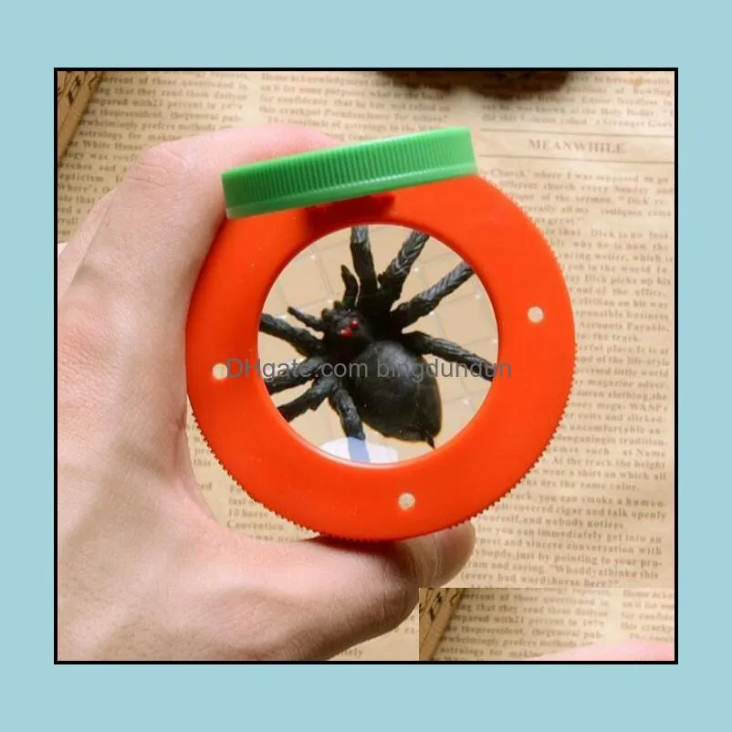 Storage Boxes Bins Bug Box Magnify Insects Viewer 2 Lens 4X Magnification Magnifier Childs Kids Toy Entomologists Sn757 Drop Deliv Dhyu3