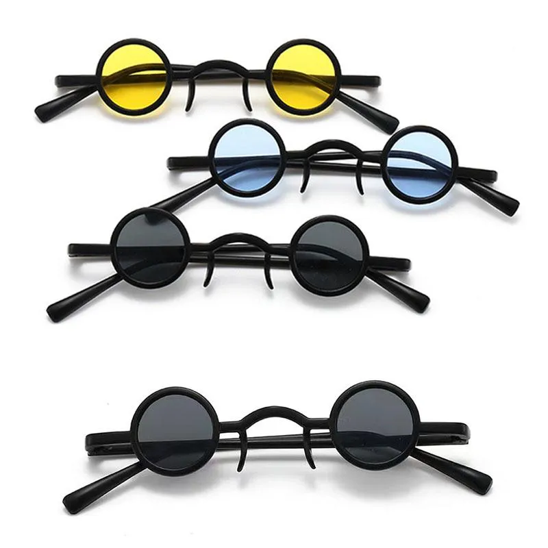 Lunettes de soleil personnalisées fête forme ronde hommes femmes marque Designer mode luxe extérieur rue tir plage lunettes lunettes de soleil
