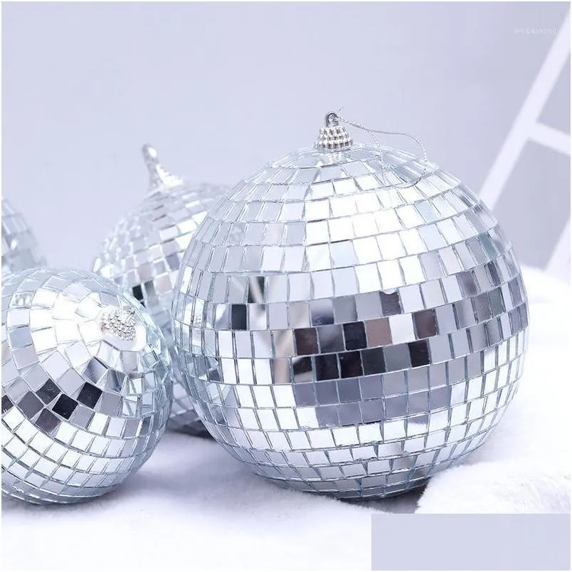 party decoration christmas decorations christams balls year mirror decor xmas ornaments disco 4/5cm 6pcs/lot1