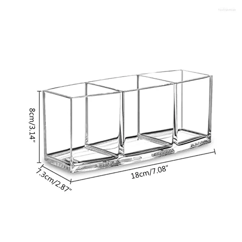 Boîtes de rangement HX5B MAVELUP BROSSER UNE SLOTS Organisateur cosmétique transparent et pour la salle de bain