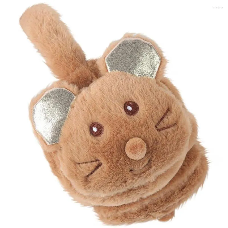 Cache-oreilles en forme de souris pour fille, mignon, coréen, dessin animé, chaud, en peluche, réglable, coupe-vent, Animal d'hiver