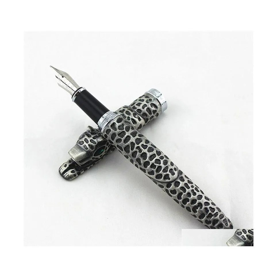 Penne stilografiche Creative Jinhao Pen Office Writing Gifts Concept Texture ondulata Inchiostro 2 colori Possono scegliere Gift1 Drop Delivery School Busin Dhwjy