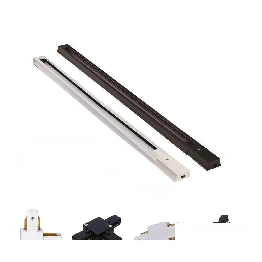 Spoorlichten 1 meter LED -rail aluminium volglicht 100 cm met rechte/l/t/toevoegen hoekconnector druppel levering verlichting verlichting indoor otdlm