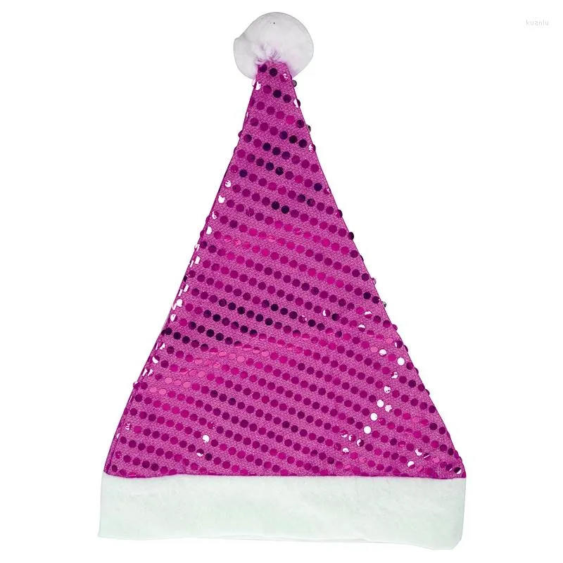 Decorações de Natal Costume de grande coisa do Papai Noel Festa de Capéu de Família Adulto Família Cap Presentes Purple