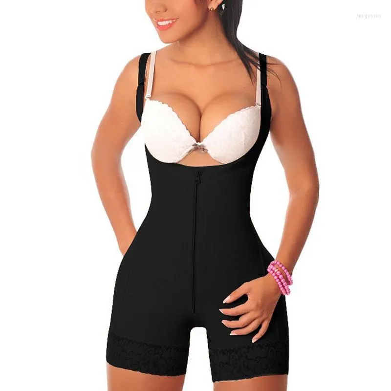Women's Shapers Women'S Corset Waist Trainer Stretchy Slimmer Body Shaper For Dresses Weight Lace Loss Bodysuit Romper Fajas Colombianas