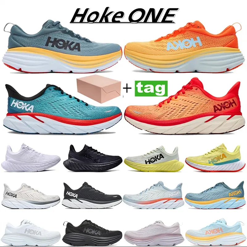 2023 HOKA ONE ONE Bondi 8 Running Shoe local boots online store training Sneakers Accepted lifestyle Shock absorption highway Designer womens mens shoes Eur 36-45