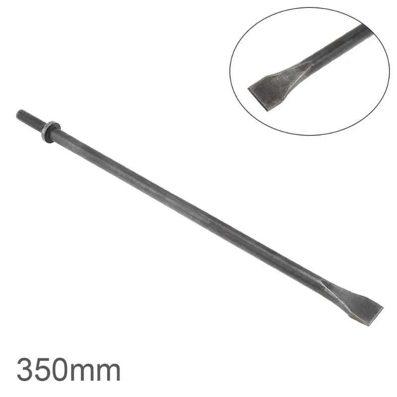 Rust Removal Chisel Pneumatic Tools 350mm Hard 45# Steel Solid Long Air Chisel Impact Head ...