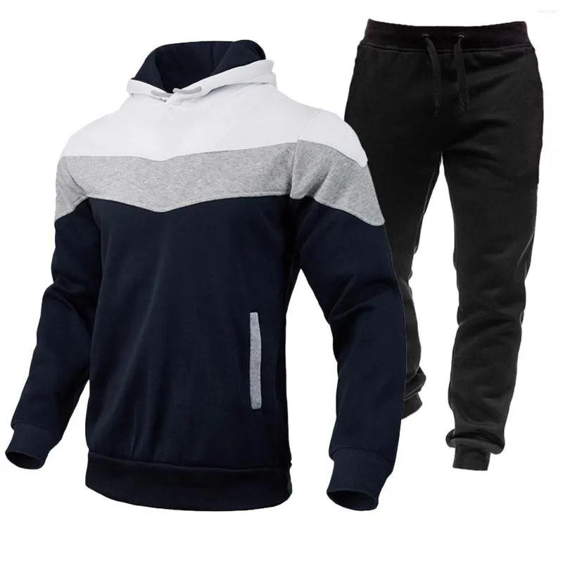 Survêtements pour hommes Survêtement pour hommes Vestes de plein air Pantalons Ensembles Casual Hooded Jogging Suit Ensemble de vêtements de sport Fitness Sport Suits Homme Vêtements