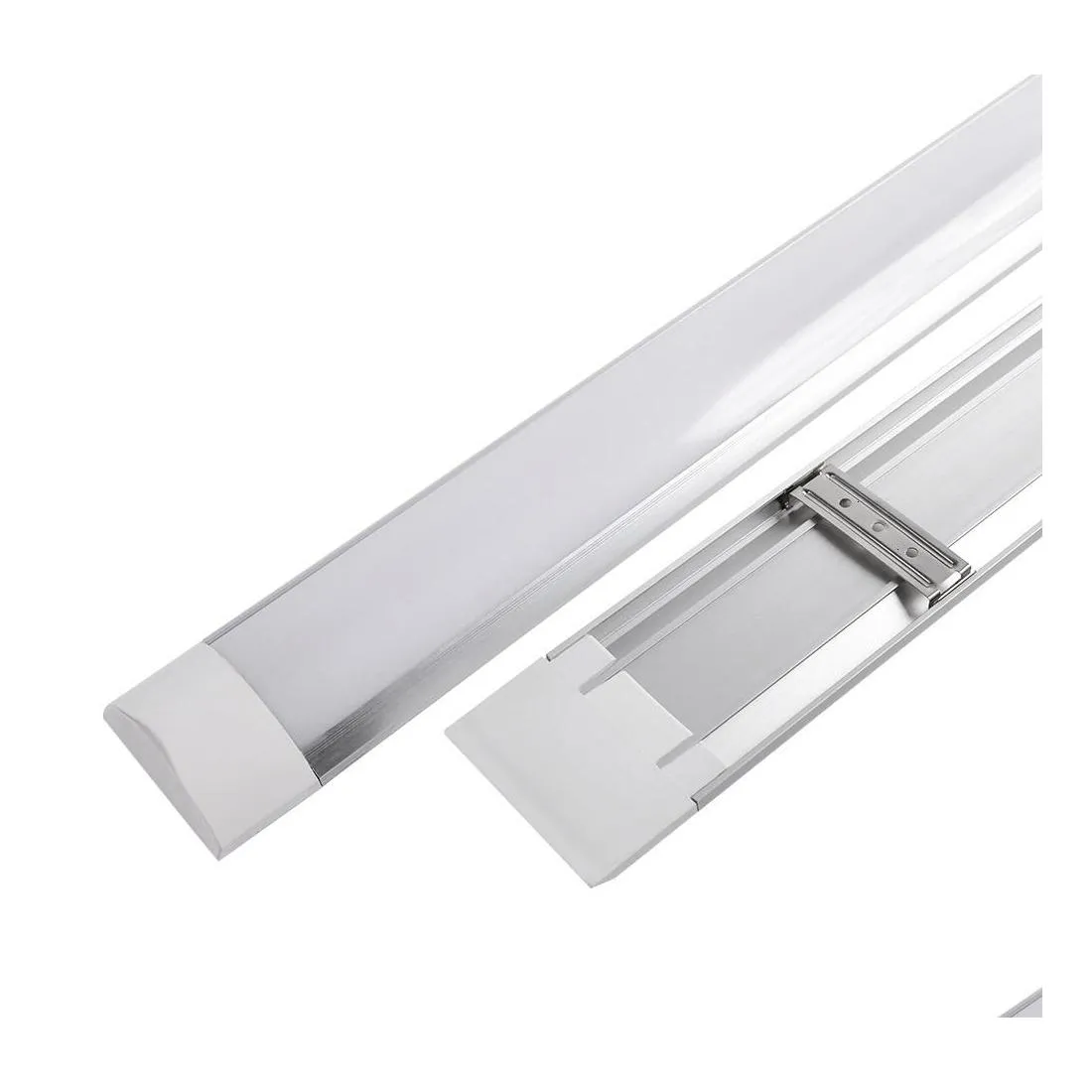 Led Tubes Surface Mounted Batten Double Row Lights 1Ft 2Ft 3Ft 4Ft T8 Fixture Purificati Triproof Light Tube 20W 40W Ac 110240V Drop Otlib