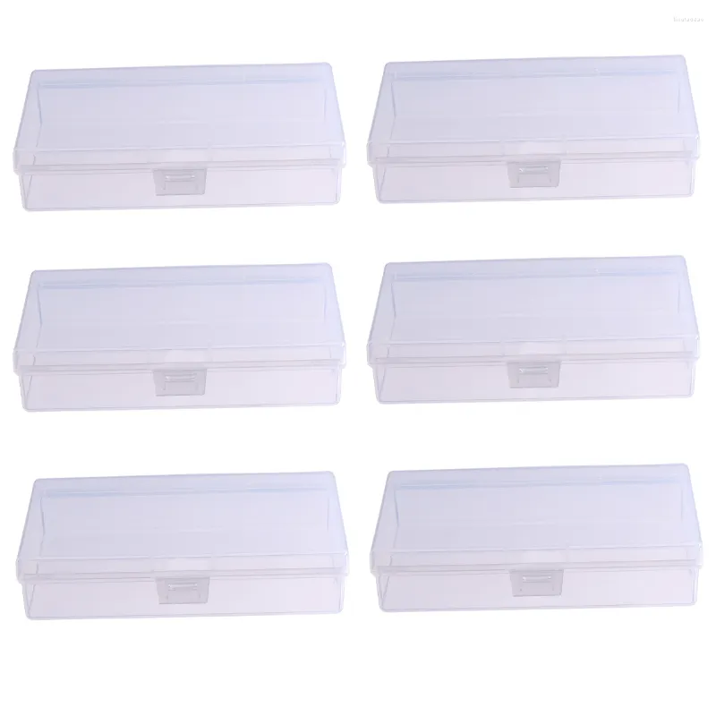 Storage Bottles 6pcs Transparent Case Tool Box Package Container Useful For Home Bedroom Shop