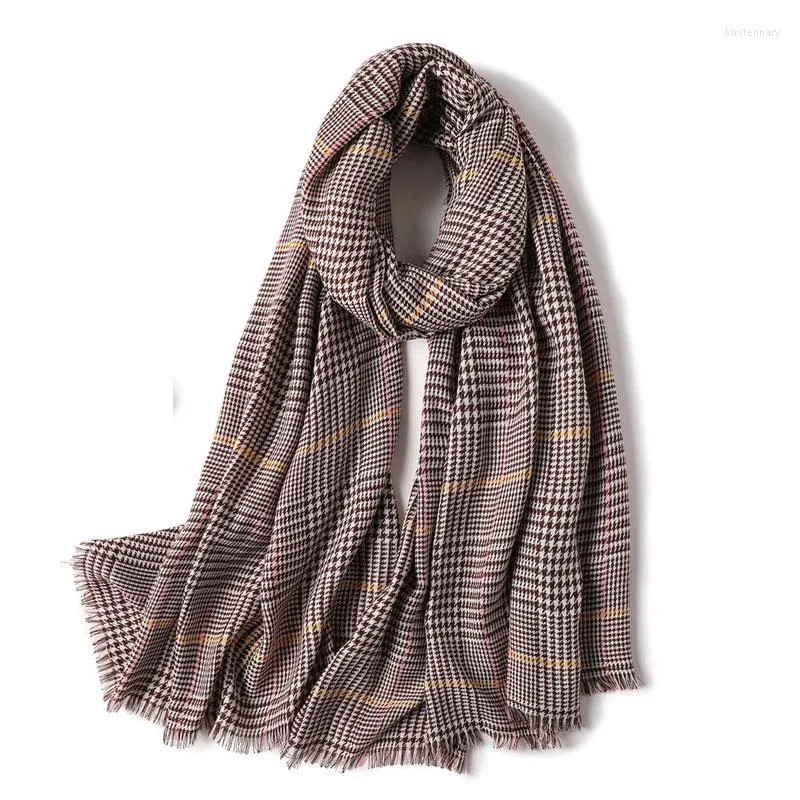 スカーフ2023ファッションカシミア女性冬の濃い暖かいウールスカーフショールラップバンダナポンチョパシュミナヒジャーブファウラルドフェム