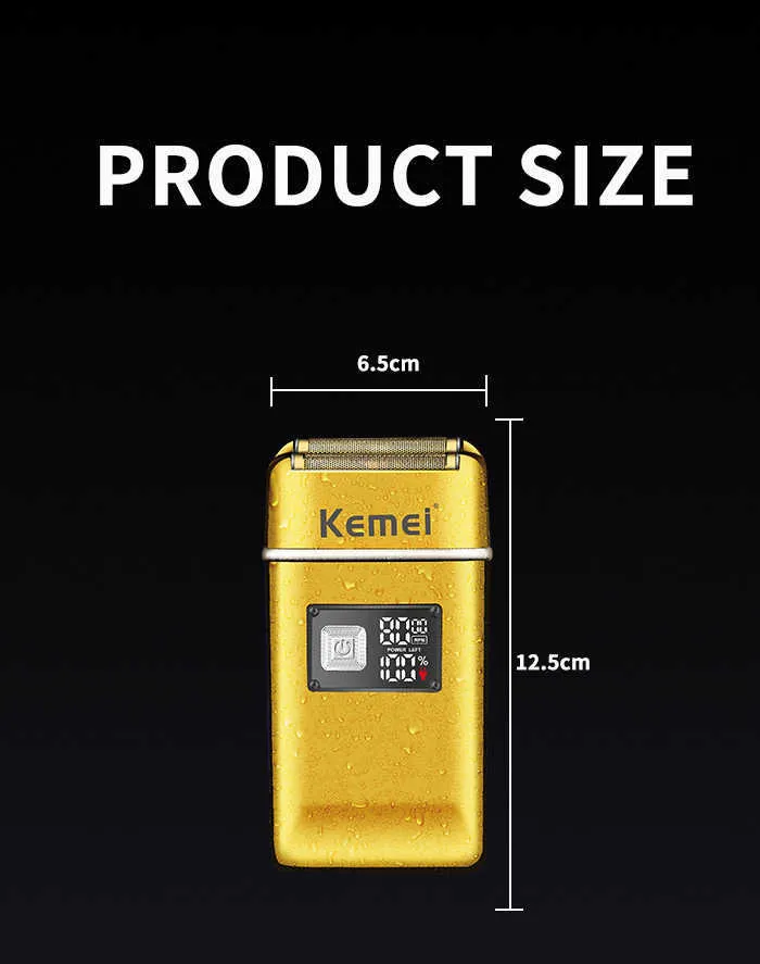 Electric Shavers Kemei Barber Rechargeable Foil Shaver Men Electric ...