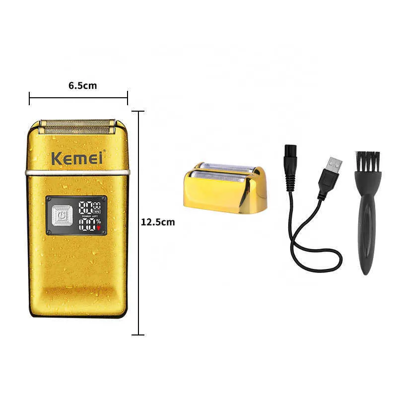 Electric Shavers Kemei Barber Rechargeable Foil Shaver Men Electric ...