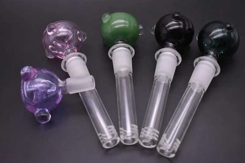 Verre Bongs 14mm Downstem Pipes Bong Plusieurs Longueurs Vers Le Bas Tige Pour Bécher Bong Fumer Pipe À Eau Rigs Avec Bol Mâle De 14mm